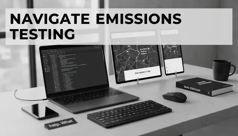 Map showing Connecticut emissions testing station locations and how to find the nearest one