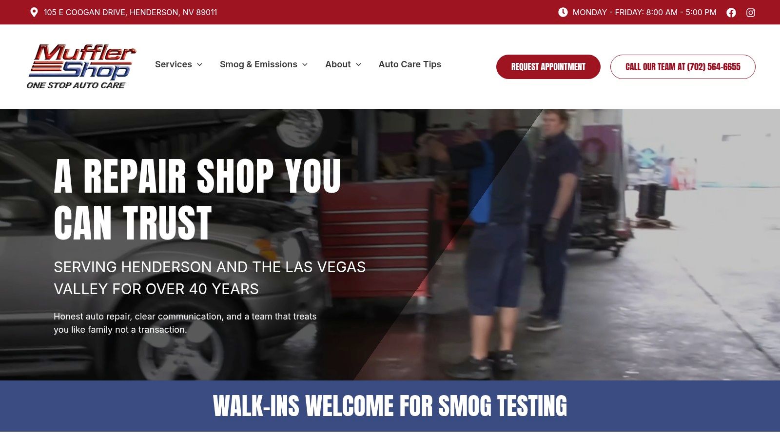 The Muffler Shop (Diesel Smog Check Henderson)