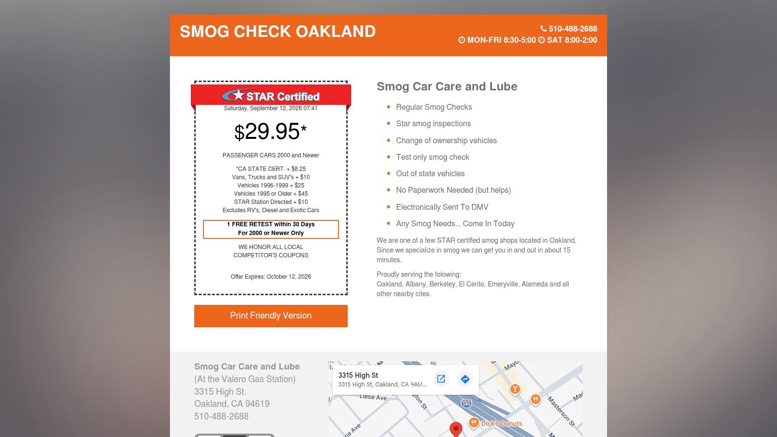 Smog Car Care and Lube
